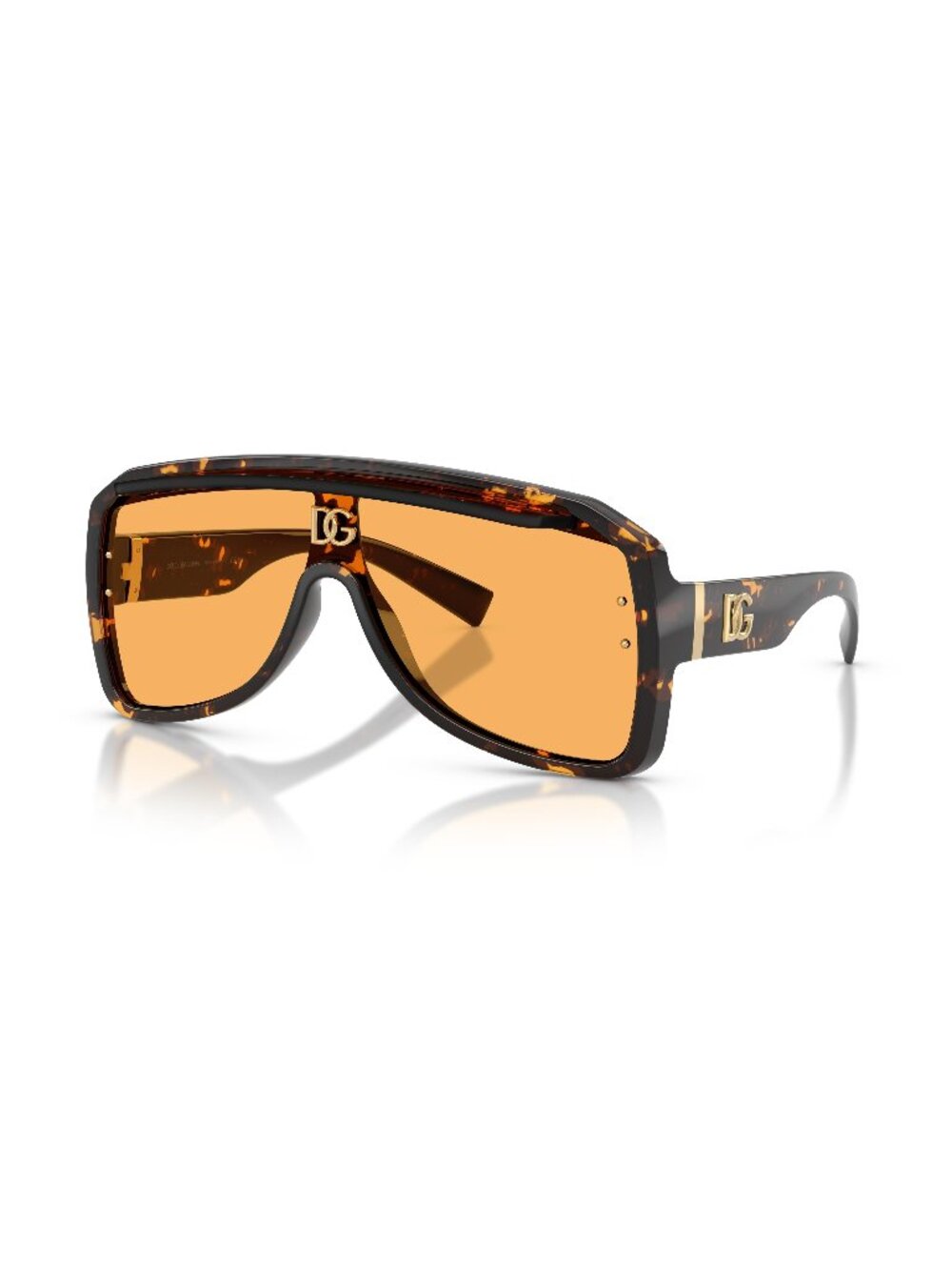 New Dolce&Gabbana Unisex Sunglasses Havana Yellow Lens Injected Frame Dolce & 85